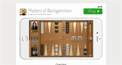 Desktop Screenshot of mastersofbackgammon.net